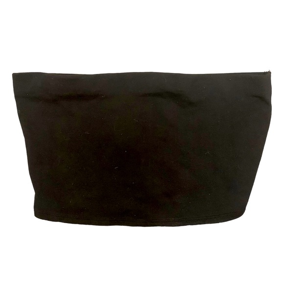 H&M Divided bandeau never worn black crop top size Medium - Picture 1 of 4